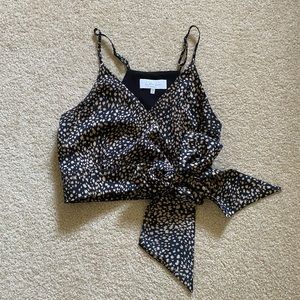 NWOT L’Academie || animal print blouse tank